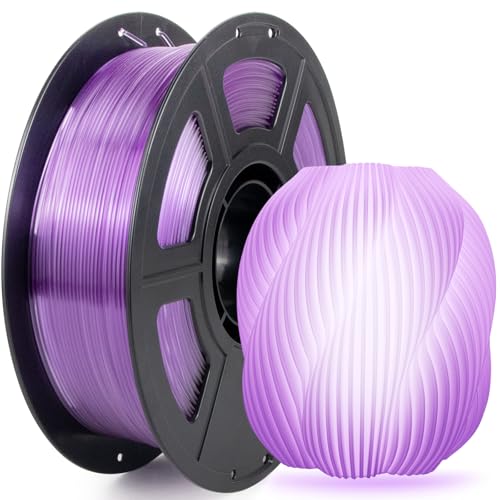 Image of 3D Printer PETG Filament Transparent Light Purple for Bambu Lab AMSAMS Lite | High toughness is suitable for functional parts;prevents nozzle clogging and air bubbles1.75mm is suitable for Bambu printers