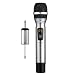 Hotec 25 Channel UHF Handheld Wireless Microphone with Mini Portable Receiver 1/4" Output, for Church/Home/Karaoke/Business Meeting