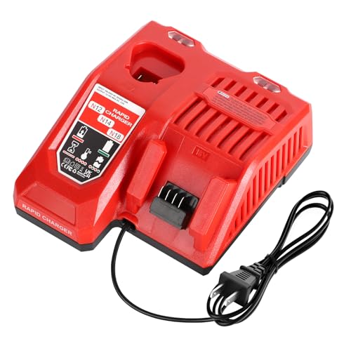Mewryytuo Rapid Charger Station Compatible with Milwaukee M18 18V & M12 12V Battery Multi Tools Super Fast Charger Replacement for Milwaukee M18 & M12 Chargers [ Battery Not Included ]