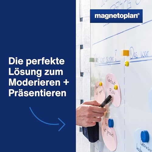 magnetoplan Moderationskarten, rund| ø 190mm | 500 Stück | Moderationskarten in grün | Für Meetings und Präsentationen | FSC-zertifiziert und kunststofffrei verpackt