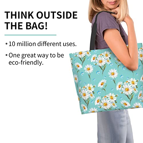 Flower Sugar Skull Tote Bags Reusable Women Shoulder Travel Beach Bag Shopping Work Daily3