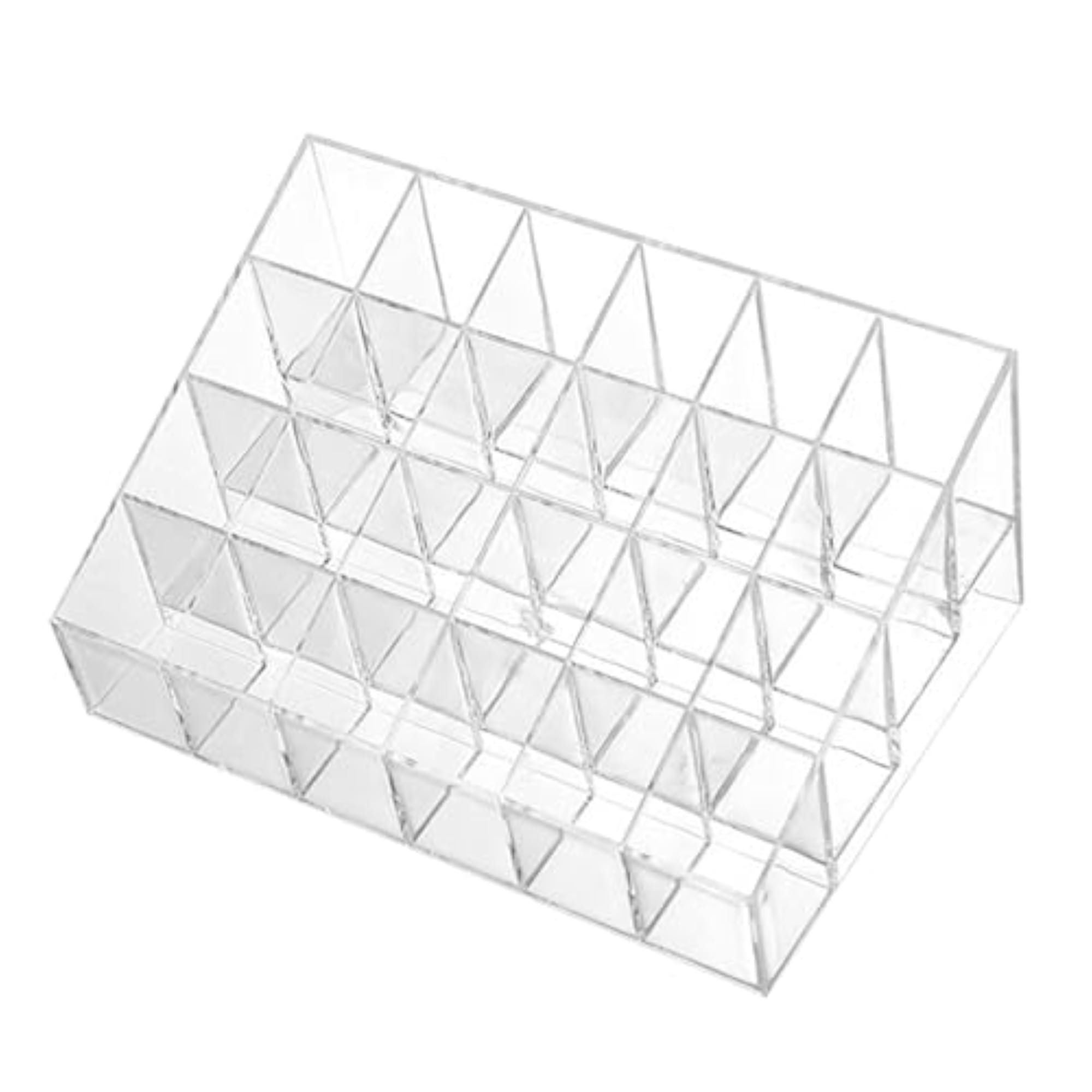 2x Lipstick Holder Case Clear Acrylic Storage for 24 Lipsticks