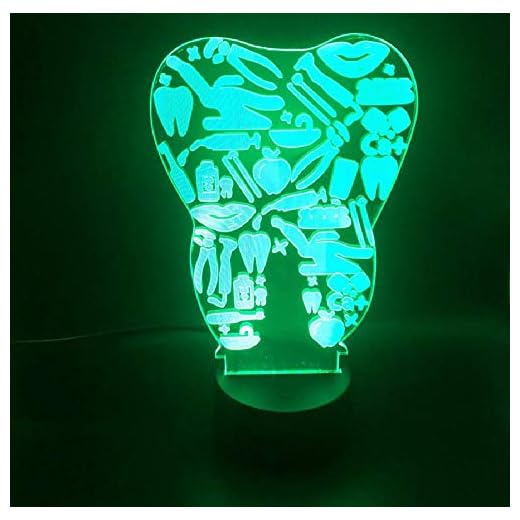 3D-illusionslampa fjärrkontroll nattlampa 3D-lampa tatuering tänder bästa presenten till tonåring väckarklockan bas batteridriven färgglad USB LED nattlampa lampa