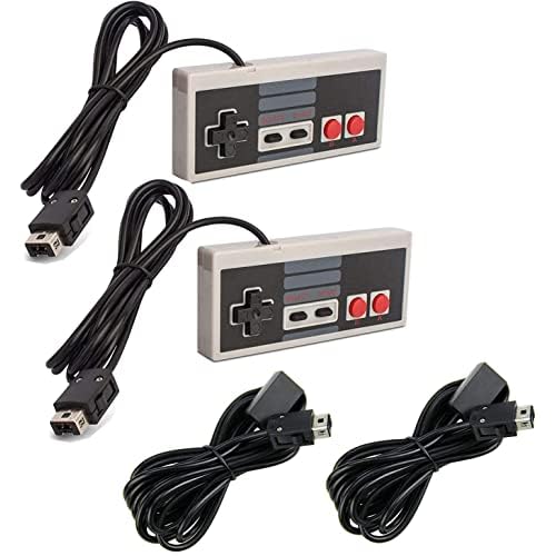 Link-e : 2 X Controller und Verlangerungskabel Kompatibel mit Nintendo Mini/Classic NES Konsole