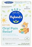 Hyland's Baby Daytime Oral Pain Relief Tablets - 125-Count, Up to 62 Doses - Baby and Toddler Soothing Tablets with Chamomile for Discomfort, Irritability & Swelling