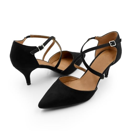 Womens-Court-Shoes-Ankle-Strap-Low-Kitten-Heel-Shoes-Ladies-Comfort-Plus-Large-Size-Wedding-Evening-Party-Classic-Work-Shoes