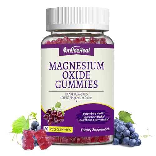 Magnesium Oxide Gummies 400mg - Magnesium Gummies for Women & Adults