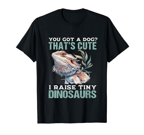 Dragón barbudo pequeño dinosaurio amante de las mascotas reptil divertido Camiseta