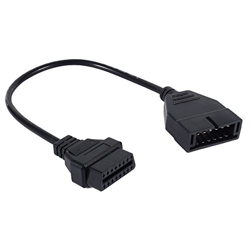 QiiluOBD2診断ケーブル 12ピンOBD1 ?16ピンOBD2 コネクタ アダプタ ケーブル GM OBD1用