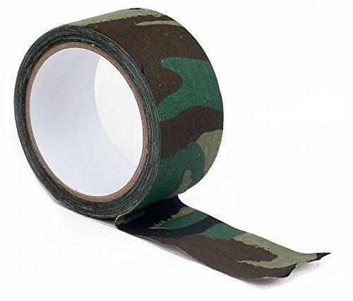 wildlifephotographyshop Army camouflage cloth adhesive fabric tape. 10m x 50mm.