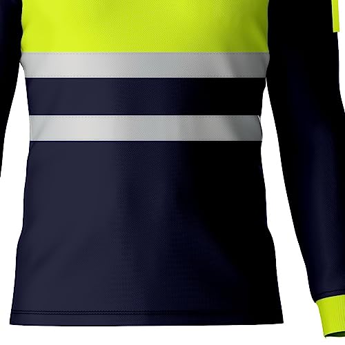 Polo de manga larga reflectante que evita la sudoración y garantiza la seguridad laboral del operario 4