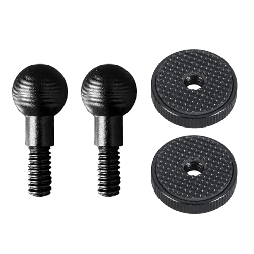 �A���~�j�E�� 15mm �{�[���w�b�h - 1/4 �C���`�l�W�R���o�[�^ 2 ���b�V���[�t�� DSLR �O�r�W���o���}�E���g�A�N�Z�T���[�p�X�y�[�T�[ �A���~�j�E���~�N�X�`���[�w�b�h