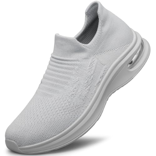 Image of Mens Walking Shoes Slip on Lightweight Running Shoes Workout Athletic Tennis Shoes Gym Sneakers