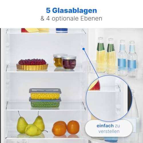 Bomann® Frigorifero Senza Congelatore 242L | 0°C ~ + 8°C | Frigorifero Grande 5 Ripiani | Frigorifero Silenzioso | Frigorifero Standard | Frigorifero Per Bottiglie | Frigorifero Intero Vs 7363 Nero - 3