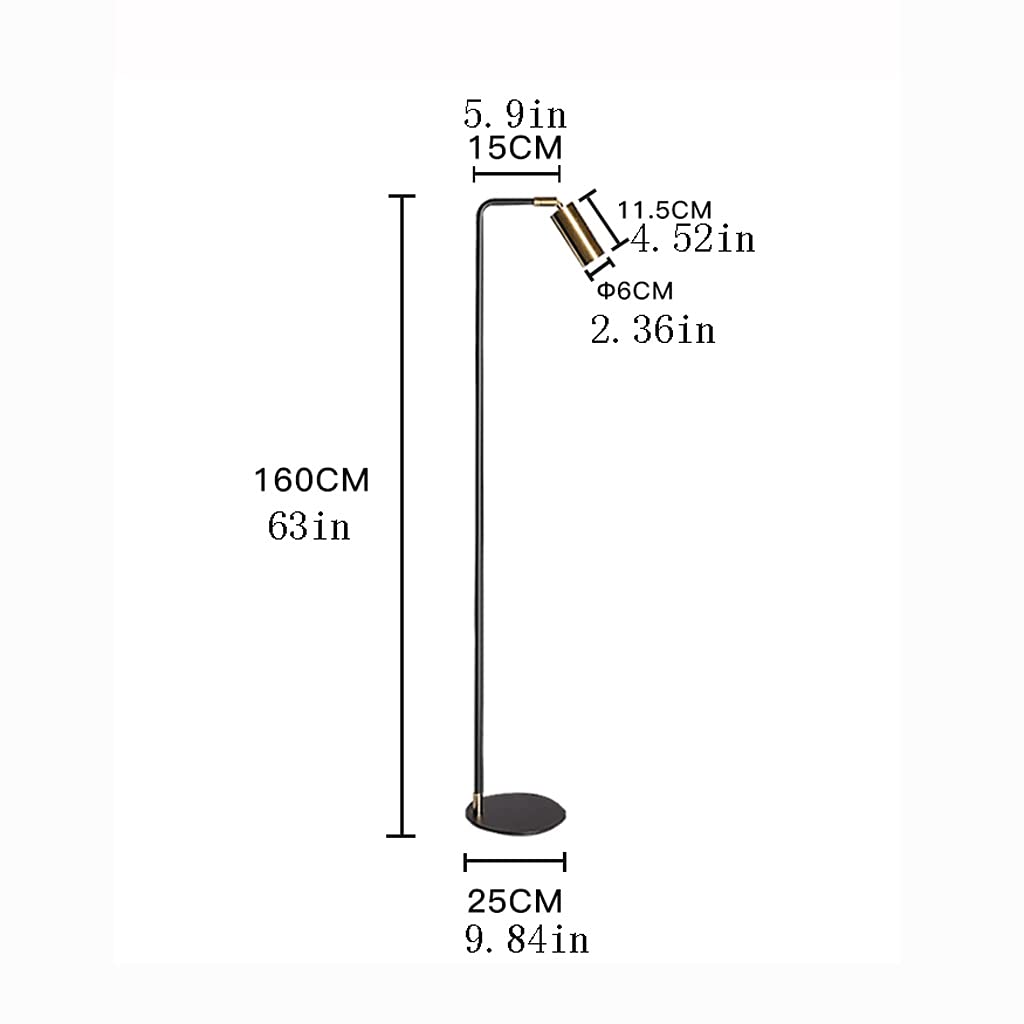 Lampada da Terra Task Dimmable & Lettura Lampada da Terra LED - Luminoso Moderno Moderno Luce Indipendente - per Ufficio, Camera da Letto e Soggiorno - Robusto e Leggero Lampada a piantana