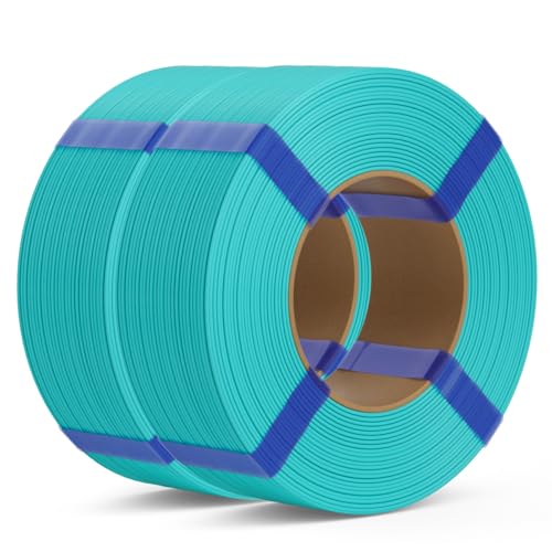 DEEPLEE PLA Basic Refill Filament 1.75mm Turquoise 2kg Bundle