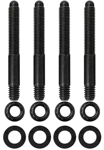 Moroso 37963 Carb Stud Kit, 5/16-24 x 2.5"L, 12 Pt Nuts
