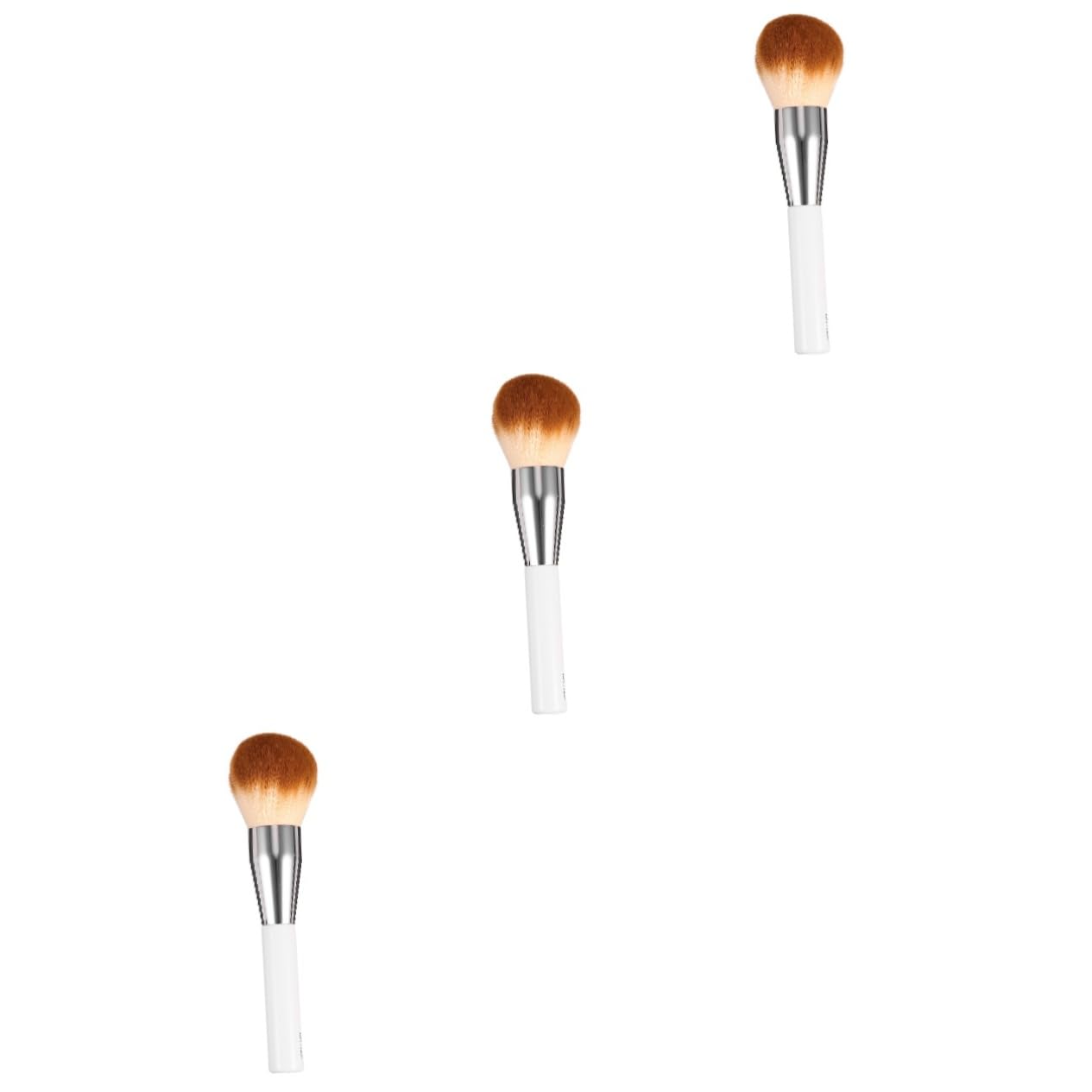 Ipetboom 3pezzi Pennello Per Fondotinta e Fard Con Setole Sintetiche Morbide Strumento Makeup Per Donne Per Creare Un Aspetto Naturale e Uniforme