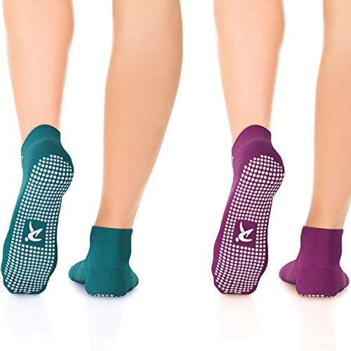 RymoraGrip Socks for Women & Men - Sticky Anti Slip Non Skid - Perfect for Yoga, Pilates, Barre, Hospital, Labor