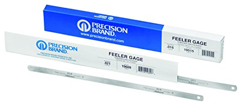 PRECISION BRAND High Carbon Steel Feeler Gauge, 0.0040 Thickness (in.), 12 Blade Length (in.)