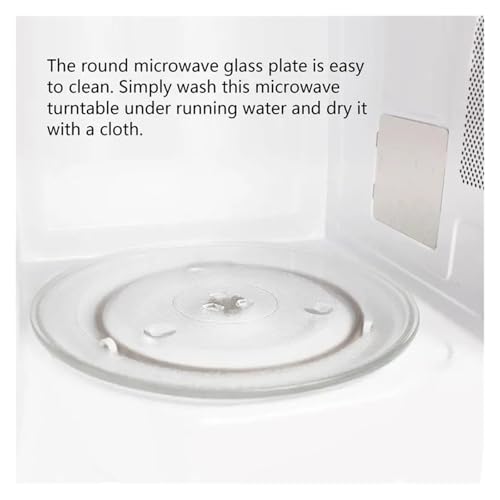 Microplaque en verre 24,5 cm pour micro-ondes avec support stable - 3