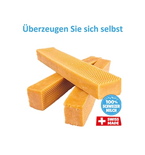 Swiss Cowers Käse Barren Original | 100% Schweizer Milch | Kauknochen aus Käse | Zahnpflege | langanhaltendes Kauvergnügen | einzigartig und lecker | Das Original aus der Schweiz (kleine Hunde)