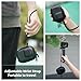 Flymile Carrying Case for DJI Osmo Action 5 Pro/4/3, Small Storage Bag for GoPro, PU Hard Travel Protector Case for Insta360 Ace/Ace Pro/2 with Wrist Strap & Carabiner Protective Accessories(Black)