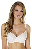 rosme still bh Hergestellt in Lettland (EU) Rosme Lingerie ungepolsterter/weicher BH mit gepolsterten Trägern für Damen, Kollektion Soft Cotton, Größe 75F