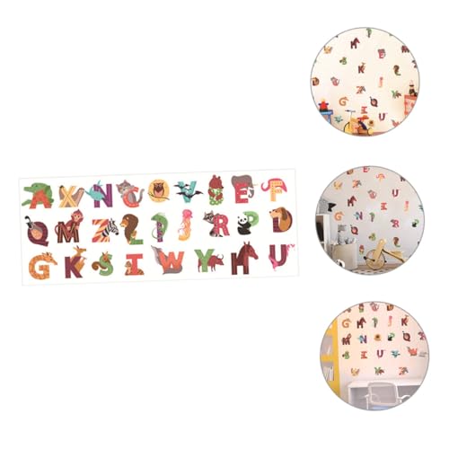 Vinilo Decorativo Alfabeto Animales OUNONA 26 piezas miniatura 7