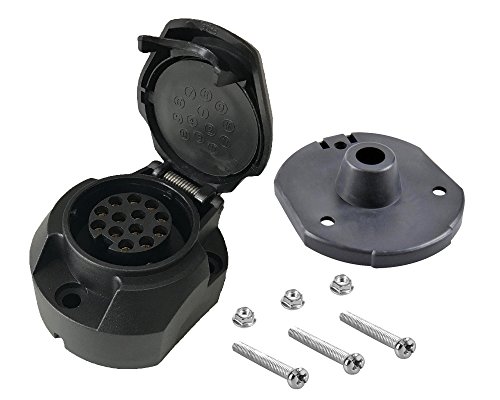 The Drive -18225-13-polige Anhänger Steckdose mit Schrauben und Dichtung