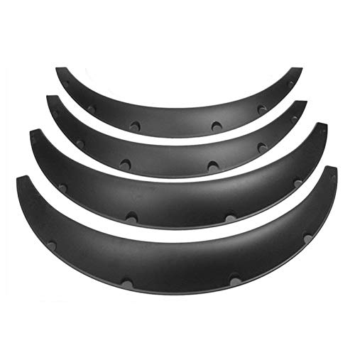 4 Packs 890Mm Universal Flexible Car Fender Flares Wide Body Kit Polyurethane Front Rear Wheel Arches Black #TOP2