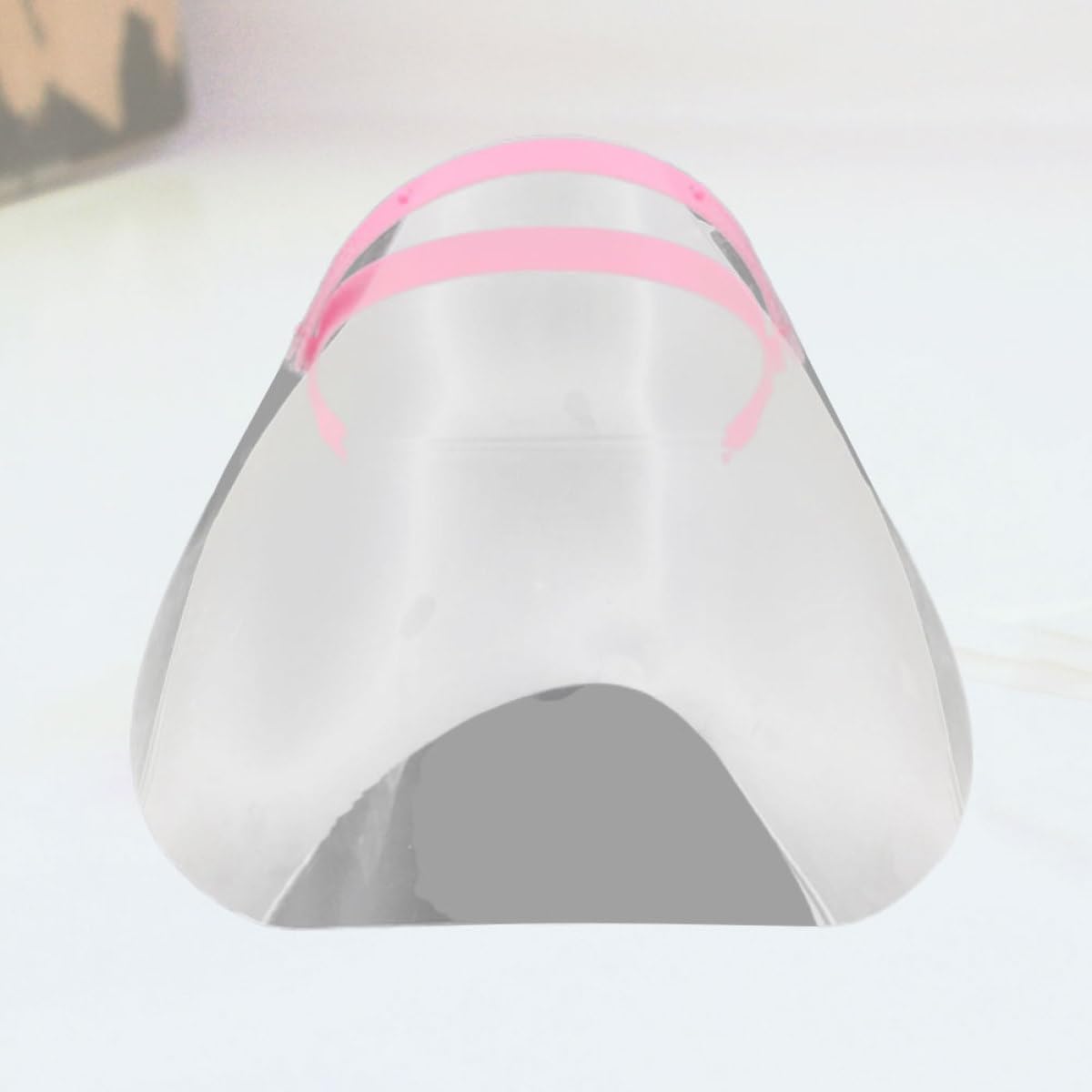 2pcs Full Face Protective Shield Anti-fog Splash Guard Mask for Cooking and Home Use with Elastic Headband Pink