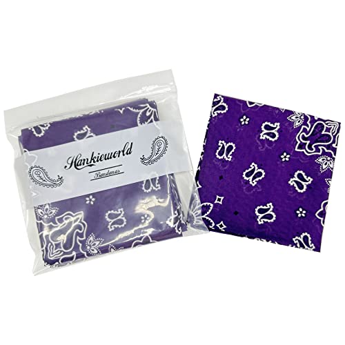 Image of Single Pack Bandanas 60s Premium Cotton Soft Thin Handfeel Large Handkerchief for Men and Women