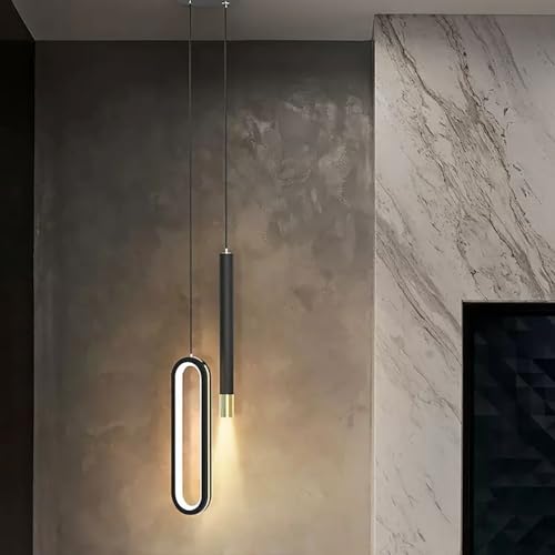 Candelabro geométrico LED de 3 modos regulables para iluminación de salón 4