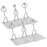 Teecyhooo 2 Pack Funny Hot Dog Holder Roaster Barbecue Tool Set Stainless Steel BBQ Sausage Rack Griller Grilling Gifts Accessories for Barbecue Party Camping Outdoor Tailgates