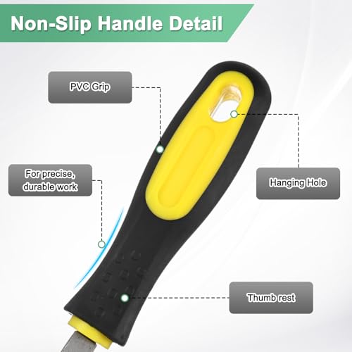 M METERXITY Square Metal File 8 Inch, High Carbon Steel File Diamond File Hand File W PVC Grip Handle for Wood/Metal/Ceramic/Glass/Stone/Jewelry/Tile/Model/DIY/Sharpening File 4 M METERXITY Square Metal File 8 Inch, High Carbon Steel File Diamond File Hand File W PVC Grip Handle for Wood/Metal/Ceramic/Glass/Stone/Jewelry/Tile/Model/DIY/Sharpening File - Image 4