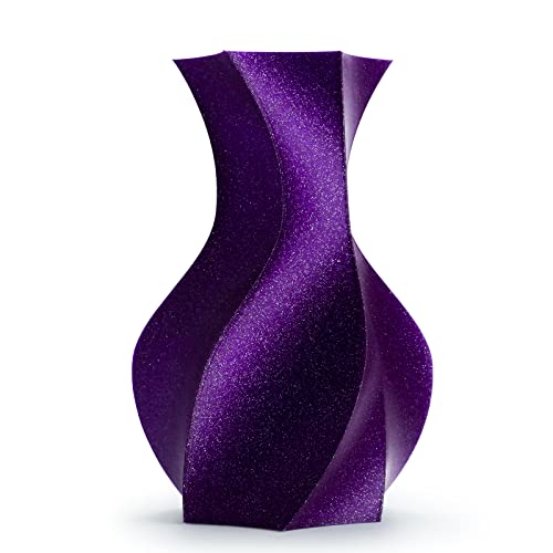 Image of ZIRO Diamond Series Filament, 3D Printer Filament 1.75mm, Shiny Sparkle PLA with Glitter, Twinkling Neatly Wound 1kg /2.2lbs Spool, Fit Most FDM 3D Printers, Dimaond Purple
