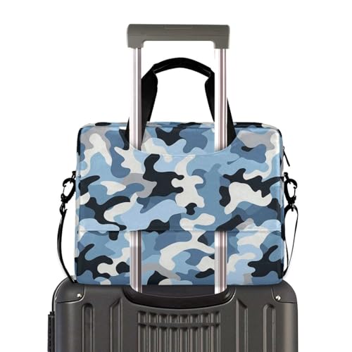 Funda para laptop portátil 15.6" azul camuflaje miniatura 4