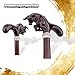 36.22in Brown Cow Bullfight Wooden Fashion Walking Stick, Decorative Cospaly Cane Halloween Wood Crutch Wand Crosier
