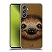 Head Case Designs Smiling Baby Sloth Animal Faces 2 Soft Gel Case Compatible with Samsung Galaxy A34 5G