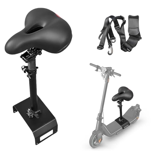 Sillín de Asiento para Scooter Eléctrico Niu KQi3, KQi3 Pro, KQi3 MAX 2019-2024, con Portaequipajes, Sillín Ajustable para Segway, Sillín Ajustable, Cómodo y Amortiguador