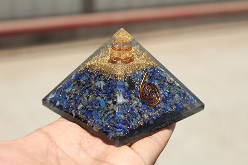 Générateur énergie positive lapis lazuli pyramide orgone cuivre de guérison - 4