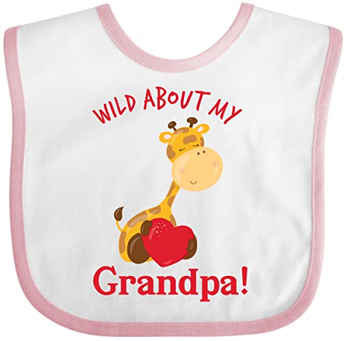 inktastic Wild About My Grandpa Baby Bib