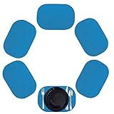 Kraftware Fishnet Oval Placemat for Any Outdoor Tables, Process Blue, Set of 6, Small