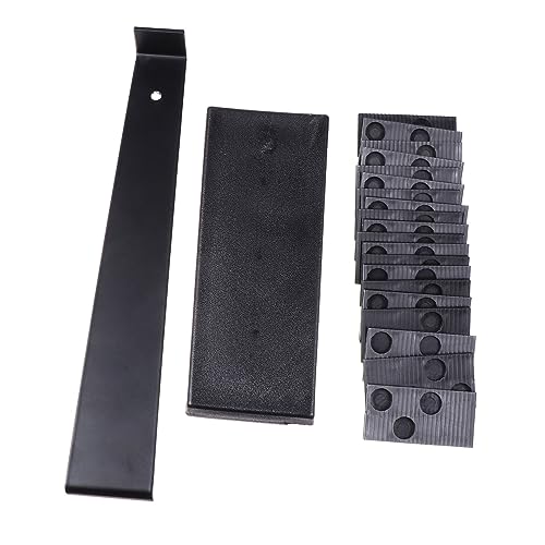 Mikikit 22pcs Laminate Wood Flooring Installation Kit with Spacers for Easy Hardwood Floor Setup Durable Tools for Laminate Vinyl Flooring Installation Includes Black Spacers Hooks