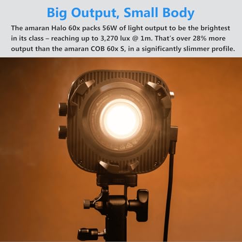 Image of amaran Halo 60x COB Video Light Bi-Color USB-C PD Bowens 63W