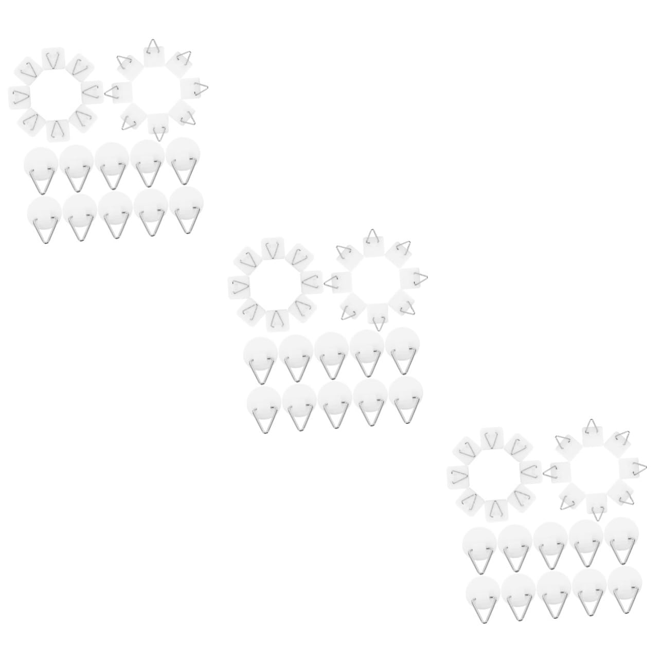Crochets adhesifs muraux et bandes adhésives pour cadre photo et décoration de maison, lot complet