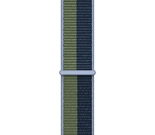 Image of Apple Watch Band - Sport Loop (41mm) - Abyss Blue /Moss Green - Regular
