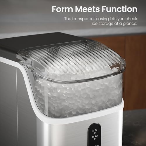 Kismile KS-FBA-15NB-SL Nugget Ice Makers Countertop,Pebble Ice Maker Machine thumb #7