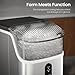 Kismile Nugget Ice Makers Countertop,Pebble Ice Maker Machine with Crushed Ice, 35lbs/Day,One-Click Operation,Self-Cleaning Countertop ice Machine,Pellet Ice Maker Countertop for Home/Kitchen/Office